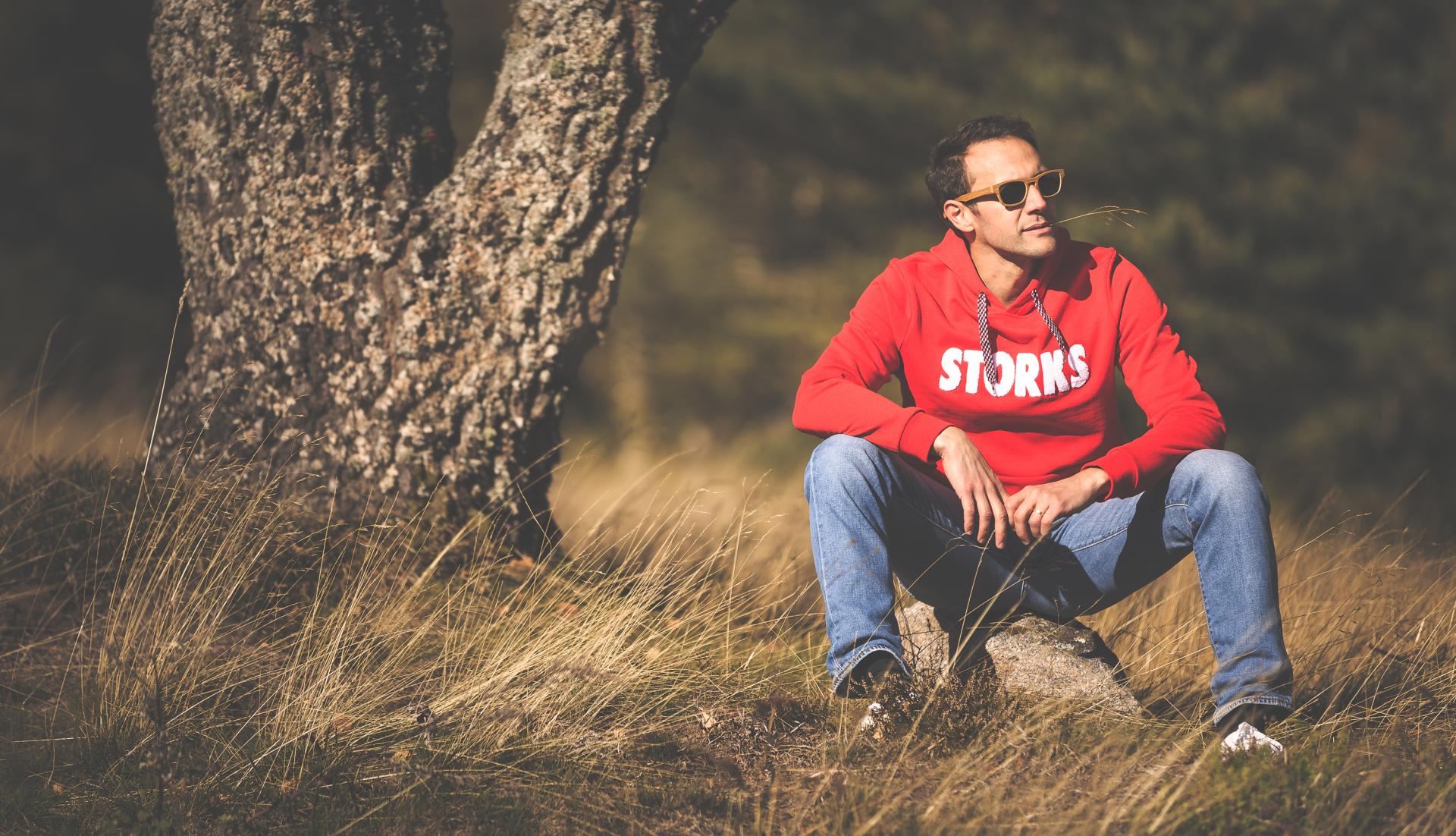 sweat-made in france-rouge storks