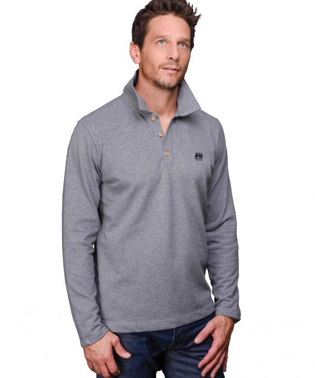 Polo homme manches longues Colmar