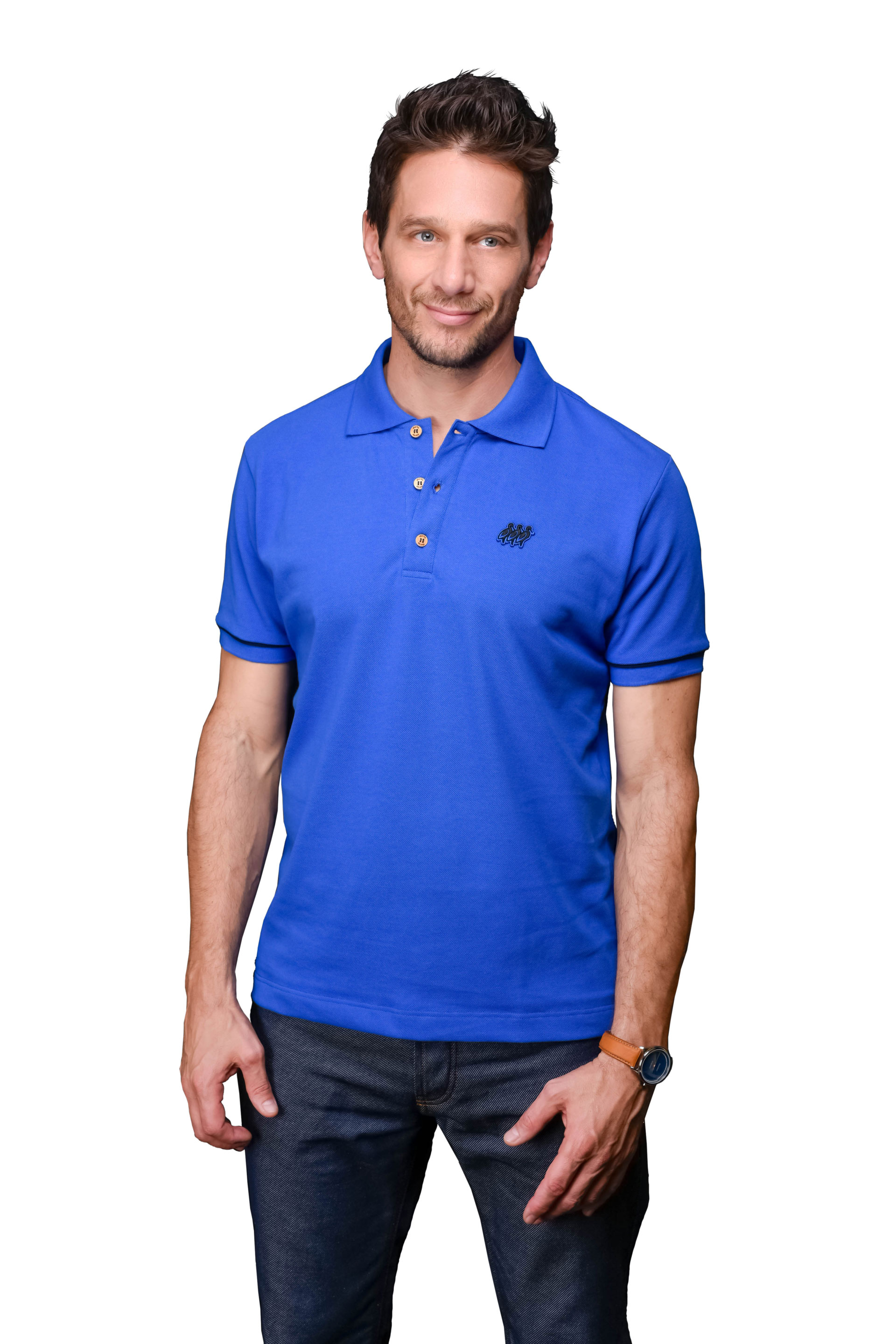 Polo homme bleu Alsace