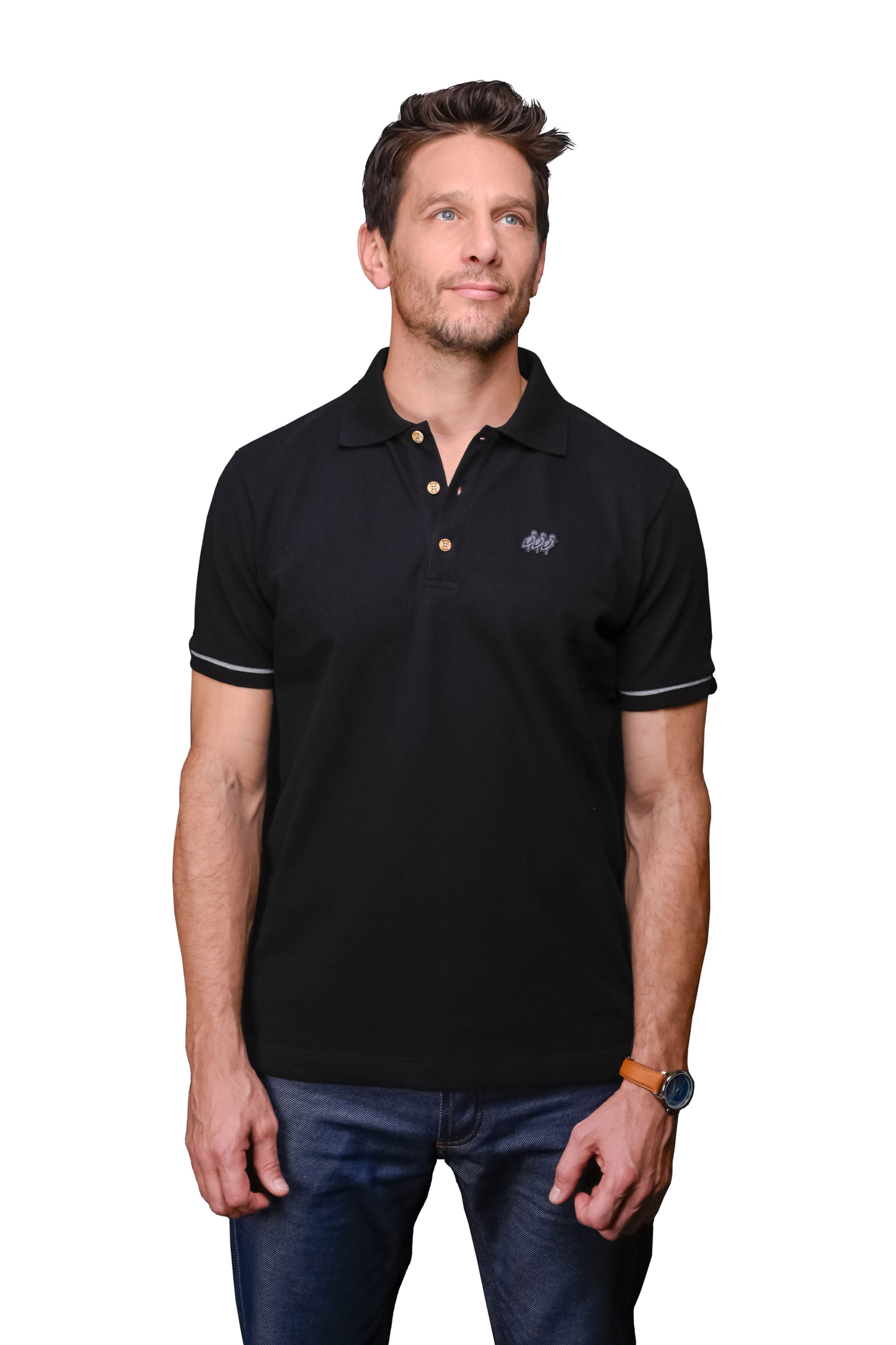 Polo homme noir Alsace